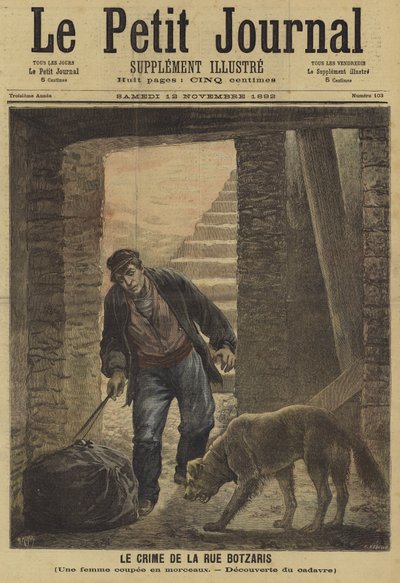 Copertina di Le Petit Journal, 12 novembre 1892 da French School