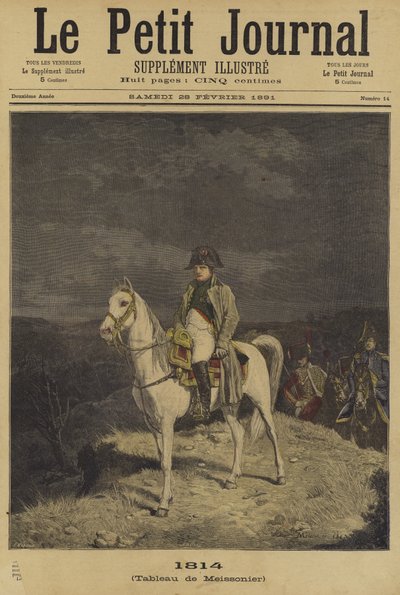 Copertina di Le Petit Journal, 28 febbraio 1891 da French School