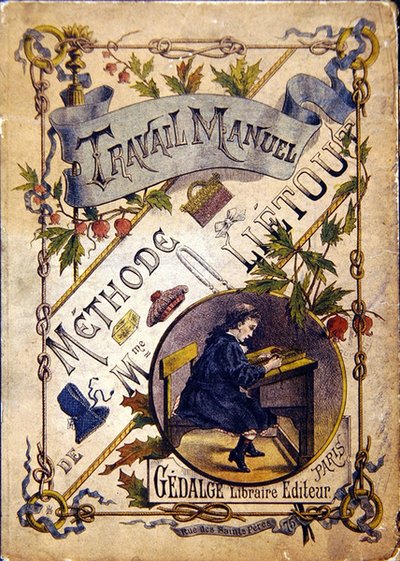 Copertina di libro di testo scolastico, fine XIX secolo da French School