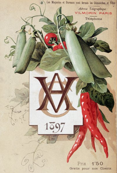 Copertina del catalogo Vilmorin da French School