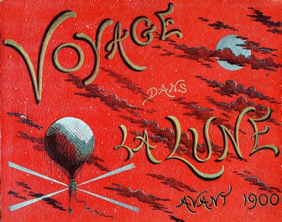 Copertina del libro "Voyage dans la lune avant 1900" di A. de Ville d