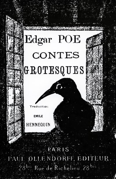 Copertina di Contes Grotesques di Edgar Allan Poe, pubblicato nel 1882 da French School