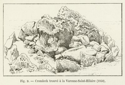 Cromlech trovato a La Varenne-Saint-Hilaire, 1858 da French School