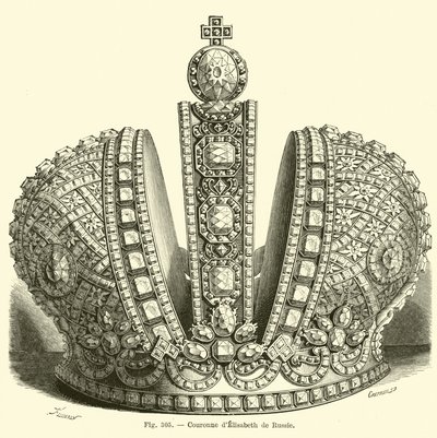 Corona di Elisabetta di Russia da French School
