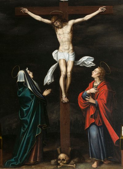 Crocifissione. Trittico di Aubery da French School