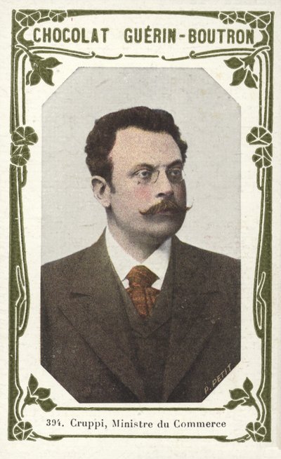Cruppi, Ministro del Commercio da French School