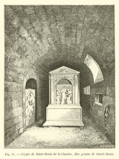 Cripta di Saint-Denis de la Chartre, detta prigione di Saint-Denis da French School