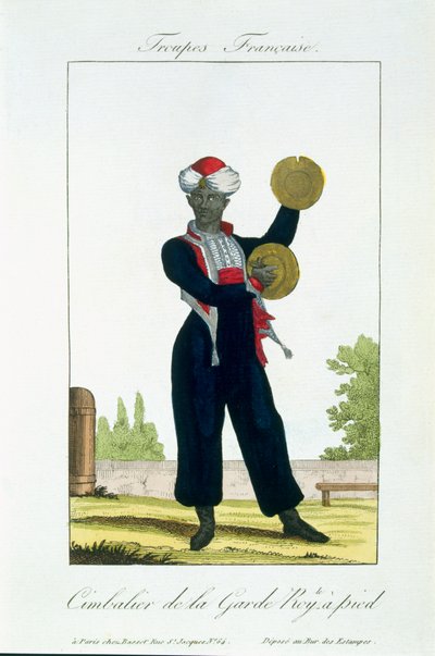 Suonatore di cimbali della Guardia Reale, c.1790 da French School