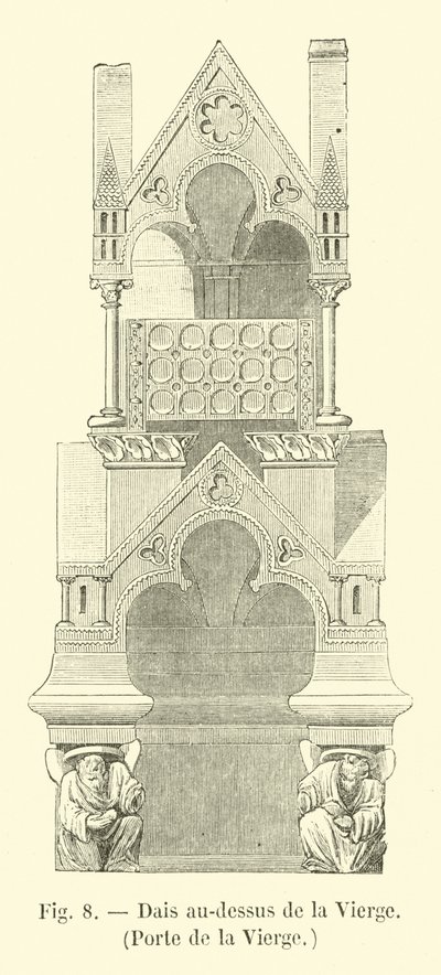 Baldacchino sopra la Vergine, Porta della Vergine da French School