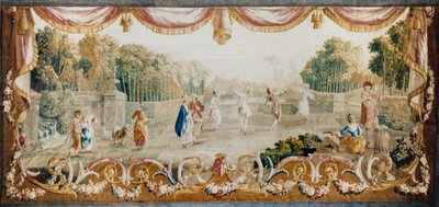Danza in un Parco, Laboratorio di Arazzi di Aubusson, c.1782 da French School