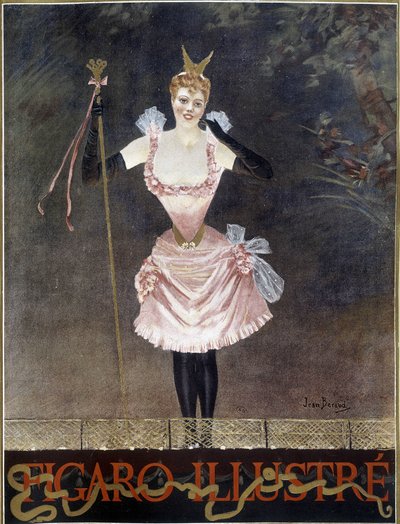 Ballerina - copertina di "Figaro Illustré", n.d. da French School