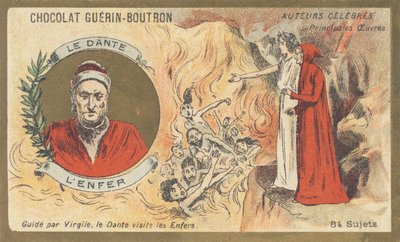 Dante Alighieri, noto come “Dante” (1265-1321), poeta, scrittore, pensatore e politico fiorentino, autore di “Inferno” da French School