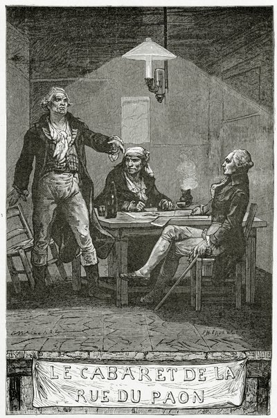 Danton, Marat, Robespierre - illustrazione da Quatre Vingt Treize da French School