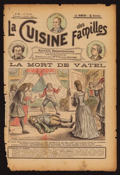 Morte dello chef francese Francois Vatel da French School