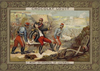 Morte del Generale Lourmel, Battaglia di Inkerman, Guerra di Crimea, 1854 da French School
