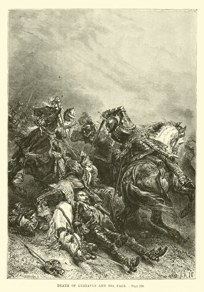 Morte di Gustavo e del suo paggio da French School