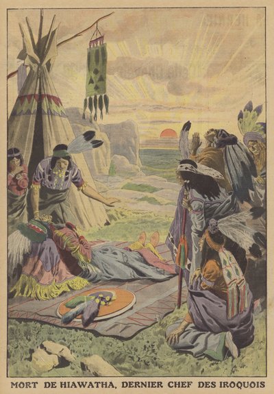 Morte di Hiawatha, ultimo capo degli Irochesi da French School