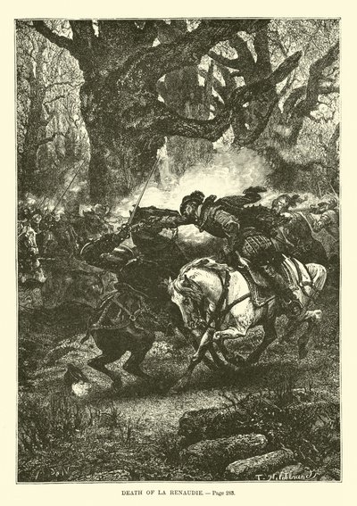 Morte di La Renaudie da French School
