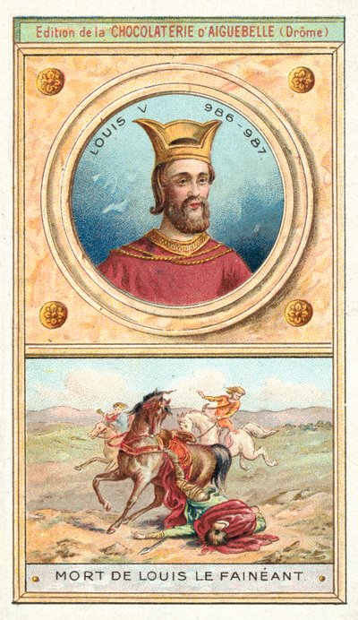 Morte di Luigi V di Francia, 987 da French School