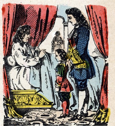 Morte di Luigi XIV a Versailles, 1 settembre da French School