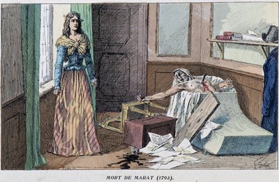 Morte di Marat nel 1793 da French School