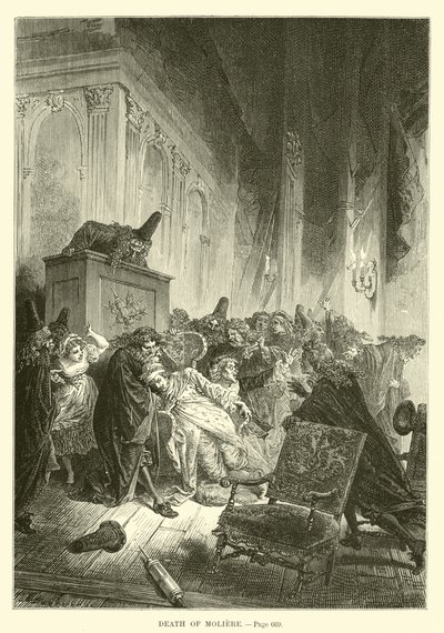 Morte di Molière da French School