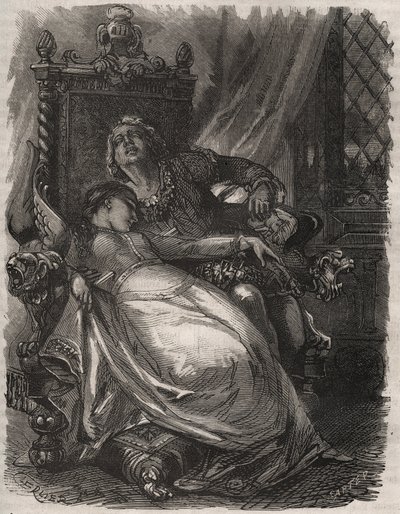 Morte di Paolo e Francesca: la moglie di Francesca da Rimini da French School