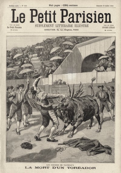Morte del torero spagnolo El Tito, Perpignano, Francia da French School