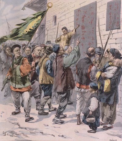 Morte agli Stranieri, da Le Petit Parisien, 15 luglio 1900 da French School