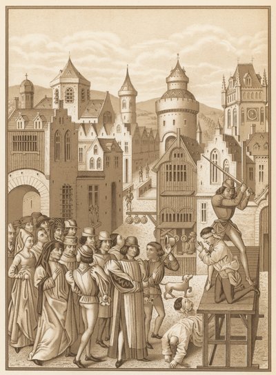 Decapitazione di Guillaume de Pommiers da French School