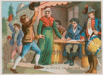 Dichiarazione di emergenza nazionale, 1792 da French School