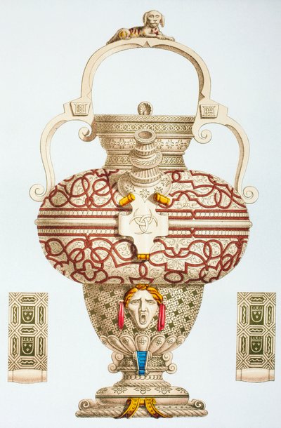 Bottiglia da bere decorata appartenente a Enrico II di Francia, 1873 da French School