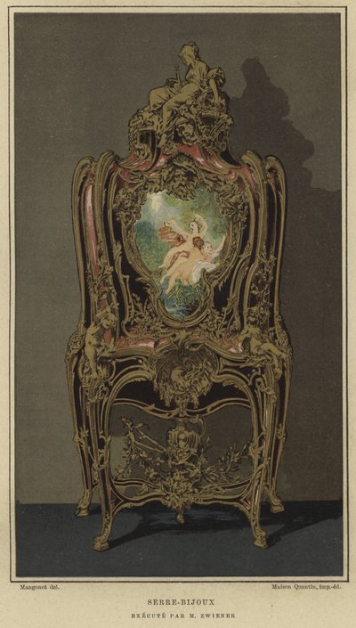Serre-bijoux decorato da Joseph Emmanuel Zwiener, XIX secolo da French School