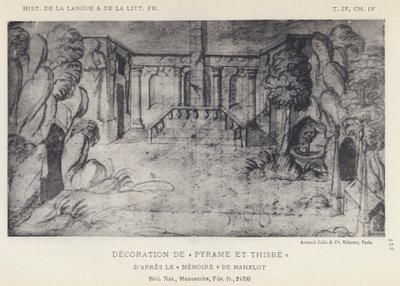 Decorazione di Piramo e Tisbe da French School