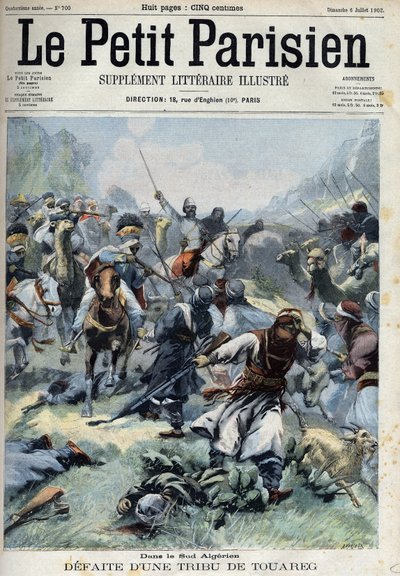 Sconfitta di una tribù tuareg contro i francesi nel sud dell