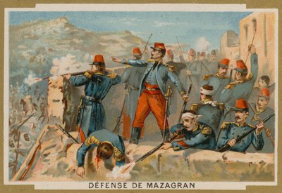 Difesa di Mazagran da parte dei francesi, Algeria, 1840 da French School