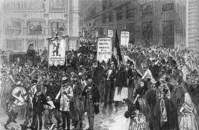 Dimostrazione a Madrid nel 1873 per l