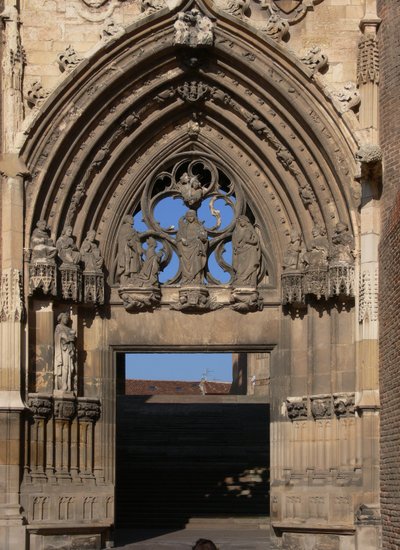 Raffigurazione del centro della porta fortificata da French School