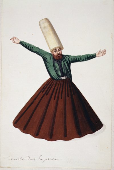 Derviscio in preghiera da French School