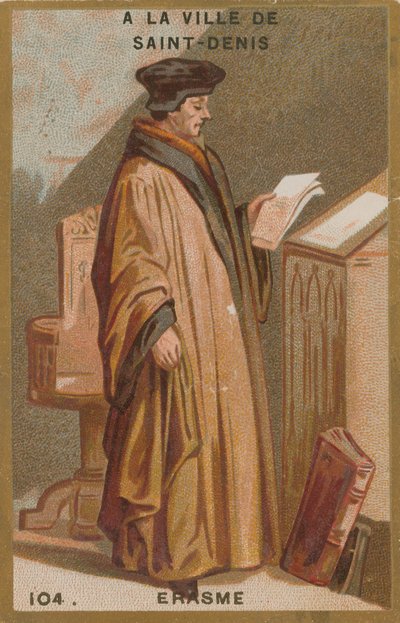 Desiderio Erasmo, studioso e teologo olandese del XV-XVI secolo da French School