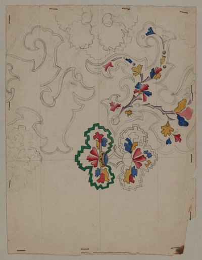 Disegno di Progetto, inizio XIX secolo da French School