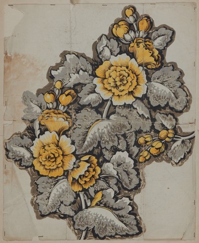 Disegno di design, inizio a metà XIX secolo da French School