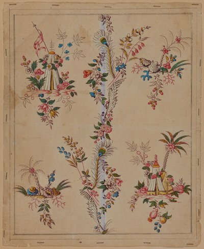 Disegno di design, seconda metà XVIII secolo da French School