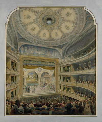 Progetto per un teatro, c.1860 da French School