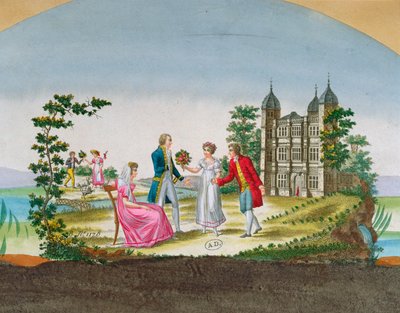Progetto per una decorazione di ventaglio, c.1830 da French School