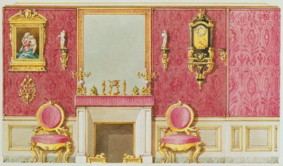 Progetto per un salone in rue Fortunee, la casa acquistata da Balzac nel 1847 da French School