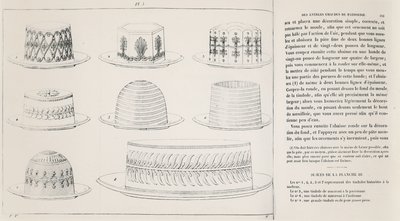Progetti per Timbale de Macaroni di Antonin Carême (incisione) da French School