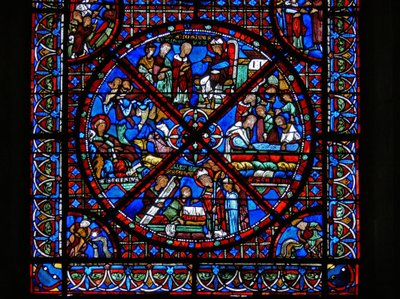 (dettaglio) scene della vita di Santo Stefano da French School