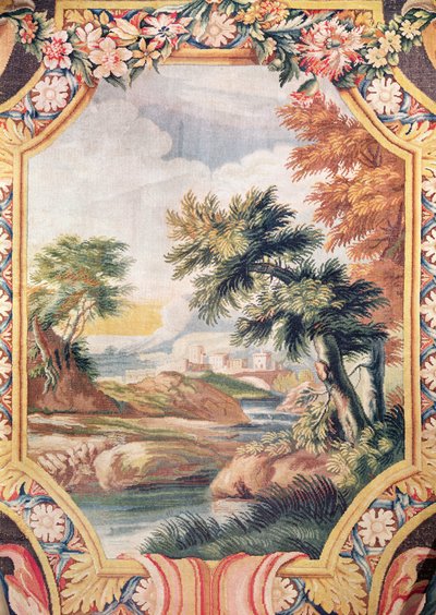 Dettaglio di un paesaggio, Savonnerie Workshop da French School