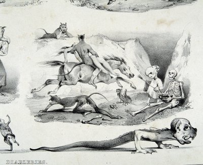 Diableries (immagini del diavolo) - di Le Poitevin da French School